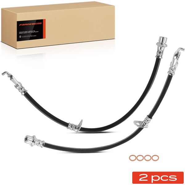 Frankberg 2X Tubo Freno Tubi Freno Anteriore Sinistro Destro Per Toyota Land Cruiser 200 J2 4.5L 4.7L-image