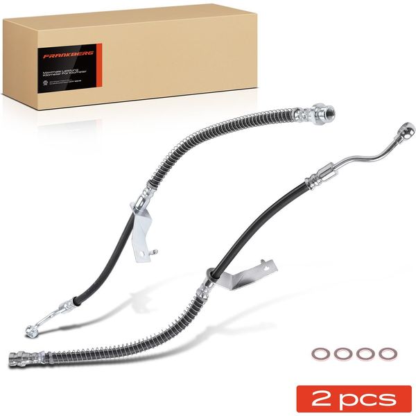 Frankberg 2X Tubo Freno Tubi Freno Anteriore Sinistro Destro Per Hyundai Accent Iv Rb Kia Rio Iii-image