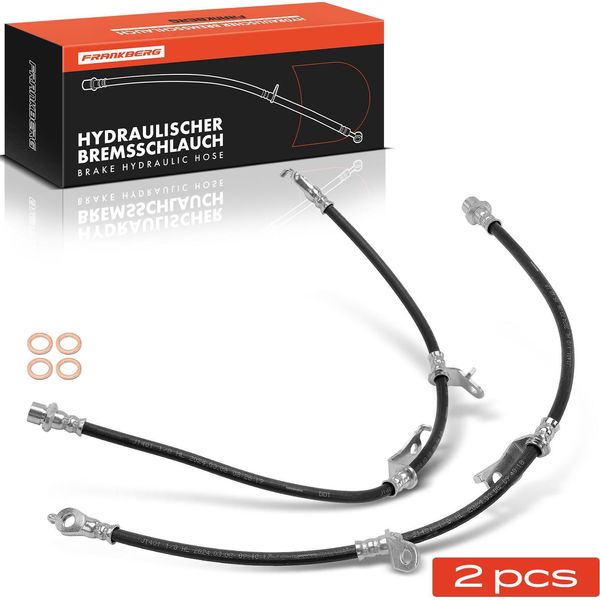 Frankberg 2X Tubo Freno Tubi Freno Asse Anteriore Destro O Sinistro Per Toyota Auris Corolla E15 E18-image