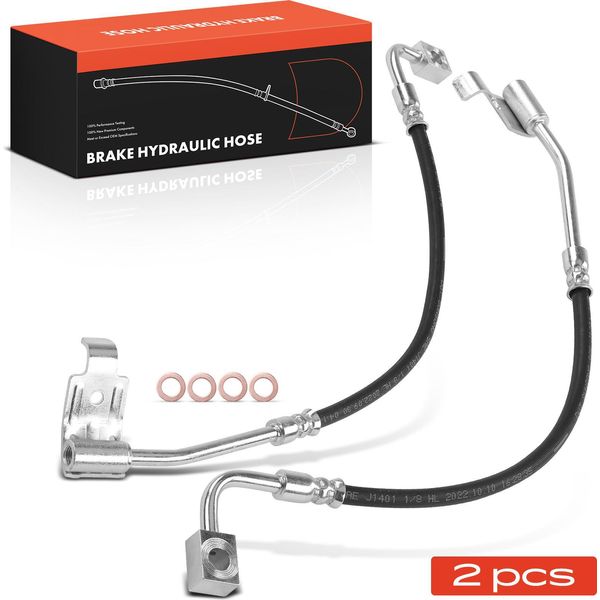 Frankberg 2X Tubo Freno Tubi Freno Posteriore Sinistro Destro Per Jeep Wrangler Iii Iv Jk Jl 2.8L-3.6L-image