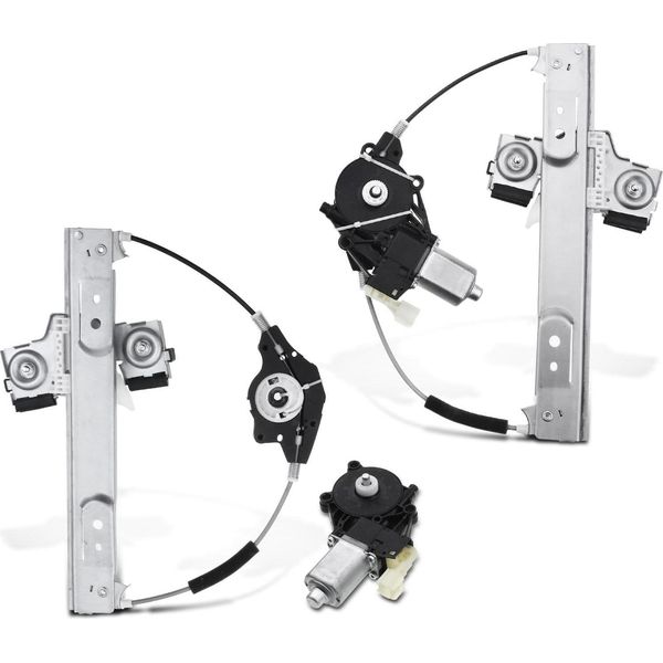 Frankberg 2X Regolatore Finestra Posteriore Sinistra Destra Per Ford Fiesta V Jd Jh Vi CB1 Ccn 2008-2017-image