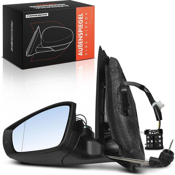 Frankberg 1X Specchio Esterno Sinistro Per Vw Polo 6C1 6R1 1.2L 1.4L 1.6L 2009-2022-image
