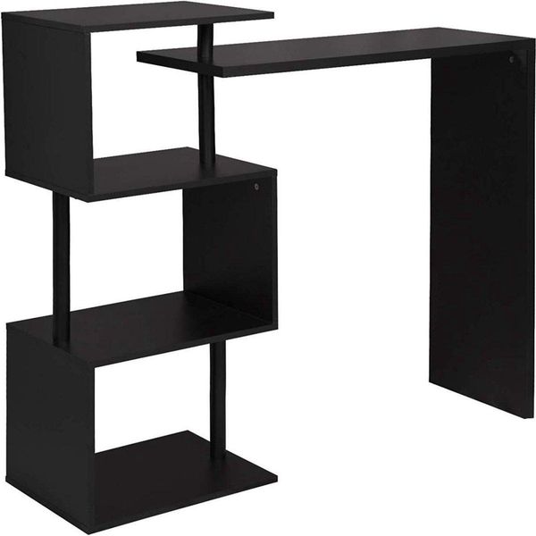 Happyment Tavolo Alto Diva - Interno - Rettangolare - Legno - Bianco - 98X38X100Cm-image
