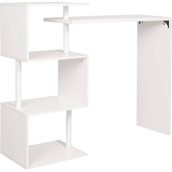 Tavolo Alto Happyment Zita - Per Interni - Rettangolare - Legno E Metallo - Nero - 98X38X100Cm-image