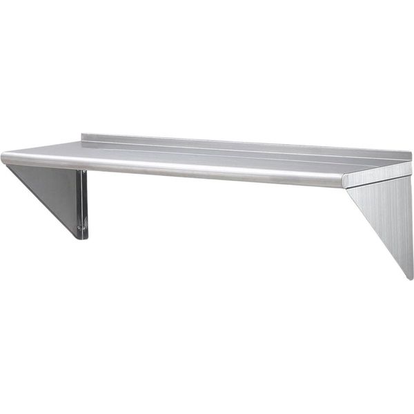 Portaspezie Sospeso - Capacità Di Carico 180KG - Horeca - Mensola A Muro In Acciaio Inox - Per Barattoli Di Spezie E Altro - Mensola Da Cucina-image
