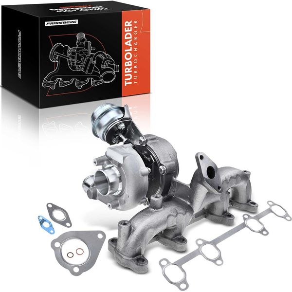 Frankberg 1X Turbocompressore Collettore Di Scarico Per Vw Golf Polo Passat Sharan Touran Audi A3 Sportback Ford Seat Skoda-image