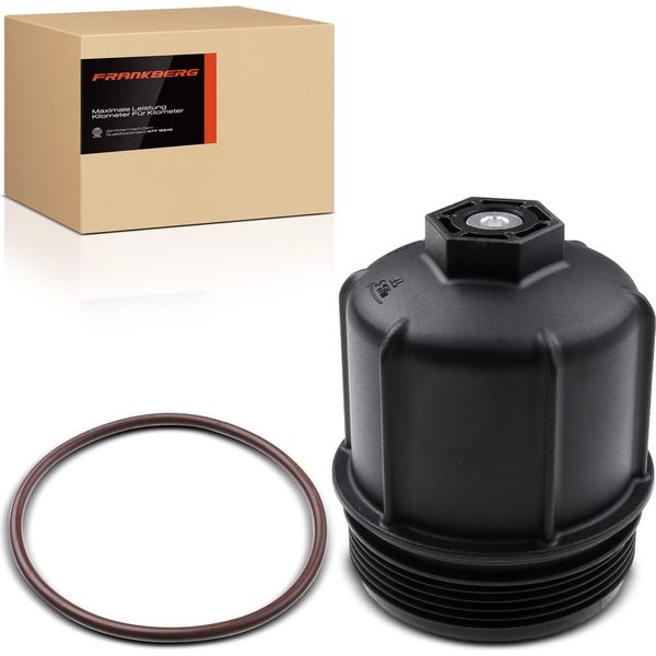 Frankberg 1X Coperchio Dell'alloggiamento Del Filtro Dell'olio Per Audi A6 4G A8 4H A7 Sportback 2012-2018-image