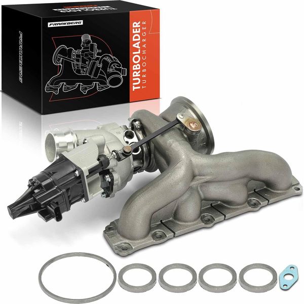Frankberg 1X Turbocompressore Collettore Di Scarico Per Bmw F20 F21 F30 F80 F31 F33 F83 F32 F82 F36 F10 F11 E84 F25 F26 F15 F85-image