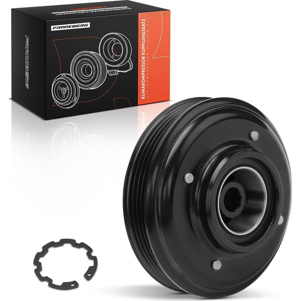 Compressore Aria Condizionata Frankberg 1X Frizione Magnetica Per Audi A4 8E2 8E5 A6 4B2 4B5 1.9L 2000-2005-image