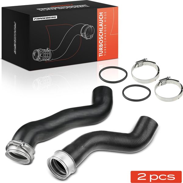 Frankberg 2X Tubo Aria Di Sovralimentazione Tubo Turbo Per Mercedes-Benz W204 S204-image