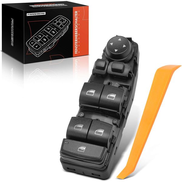 Frankberg 1X Interruttore Regolatore Finestrino Lato Guida Per Bmw Serie 5 F10 F07 F11 Serie 6 F06 X3 F25-image