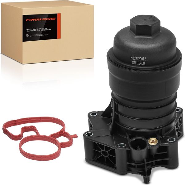 Frankberg 1X Alloggiamento Filtro Olio Per Vw Touareg Audi A4 8W A5 F5 A6 4A A8 4N Q7 Q8 4M-image