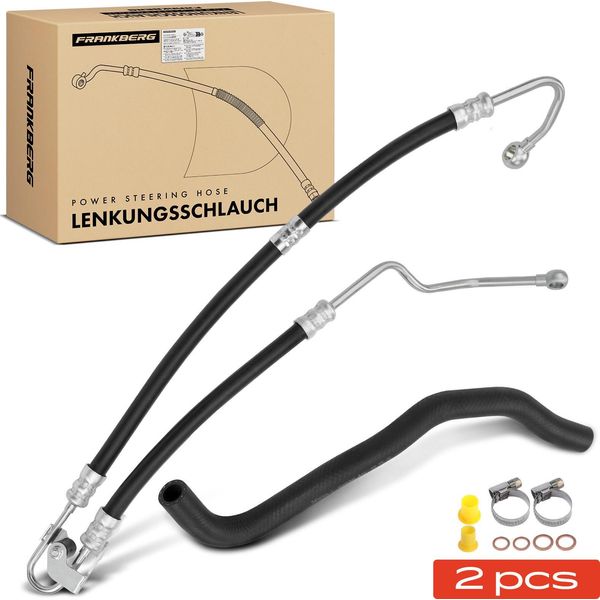 Frankberg 1X Tubo Idraulico Sterzo+1X Tubo Servosterzo Per Bmw Serie 1 E81 E88 Serie 3 E90 E93 E91-image
