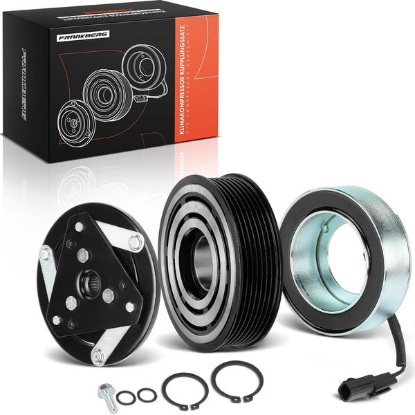 Frankberg 1X Frizione Magnetica Aria Condizionata Compressore Per Renault Megane 2 3 Nissan Qashqai +2 X-Trail-image