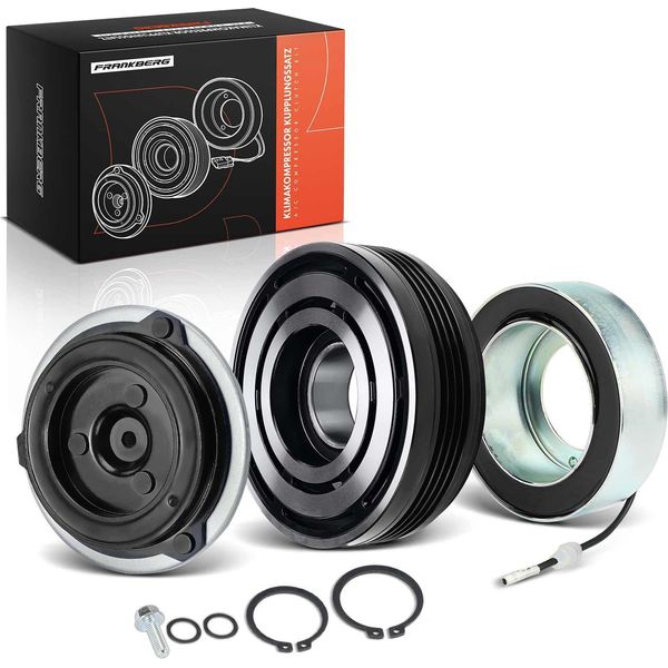 Frankberg 1X Compressore Aria Condizionata A Frizione Magnetica Per Bmw Serie 3 E46 X3 E83 X5 E53 Z4 E85-image