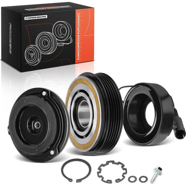 Frankberg 1X Compressore Aria Condizionata A Frizione Magnetica Per Bmw X5 E53 Land Rover Range Rover Iii L322-image