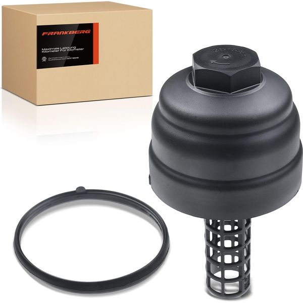 Frankberg 1X Coperchio Dell'alloggiamento Del Filtro Dell'olio Per Vw Touareg Audi A4 A5 A6 A7 A8 Q5 Q7 2005-2018-image