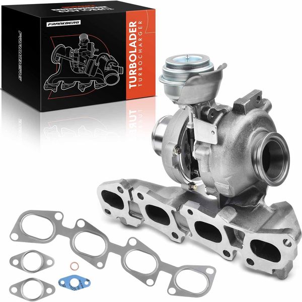 Frankberg 1X Turbocharger Exhaust Manifold Unit For Fiat Croma Opel Astra H Caravan Gtc Box/Station Wagon Twintop Signum Saab-image