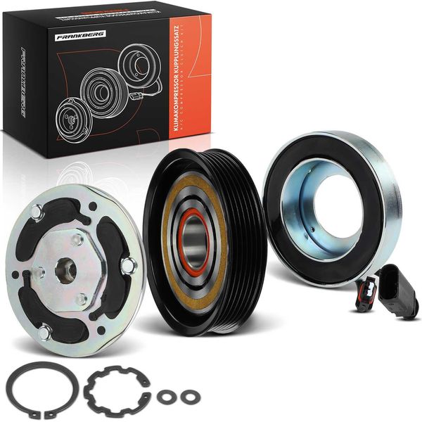 Frankberg 1X Frizione Magnetica Aria Condizionata Compressore Per Vw Touareg Audi A4 8W A5 F5 A6 4G A7 Q7 4M-image