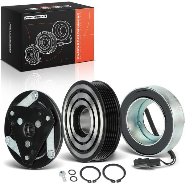 Frankberg 1X Compressore Aria Condizionata A Frizione Magnetica Per Nissan Qashqai +2 Renault Megane Ii Iii 2.0L-image