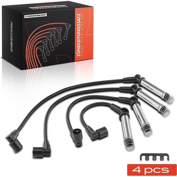Frankberg 4X Set Di Cavi Di Accensione Per Opel Astra F 56 57 Combo Corsa A/B Vectra A-image