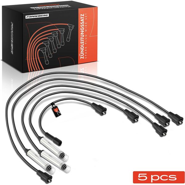 Frankberg 5X Set Di Cavi Di Accensione Per Opel Ascona A B C Corsa Kadett Omega Vectra-image
