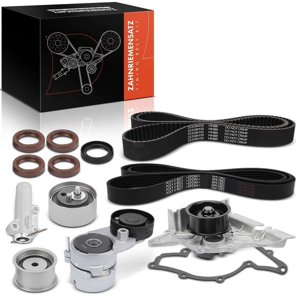 Frankberg 1X Cinghia Di Distribuzione Set Cinghia Di Distribuzione Pompa Dell'acqua Per Vw Passat 3B2 Audi A4 A6 4B5 A8-image