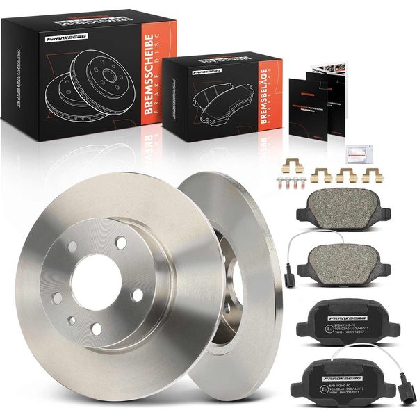 Frankberg 2X Dischi Freno 4X Pastiglie Freno Asse Posteriore Per Alfa Romeo 147 937 156 932-image