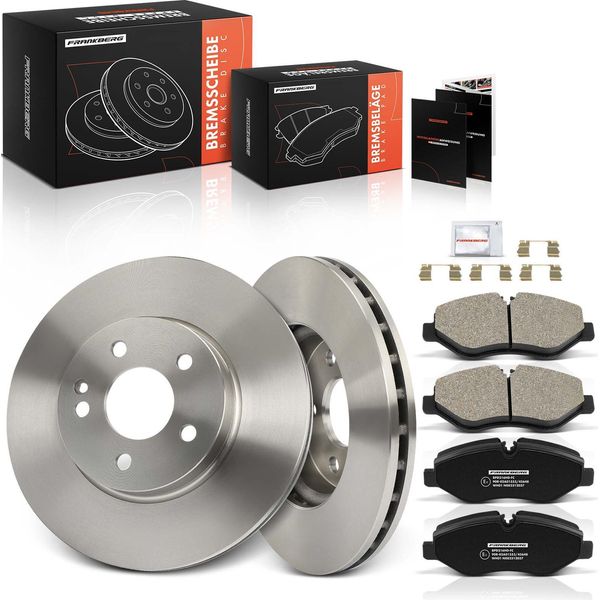 Frankberg 2X Dischi Freno 4X Pastiglie Freno Asse Anteriore Per Mercedes-Benz Viano W639 Vito Vito/Mixto-image