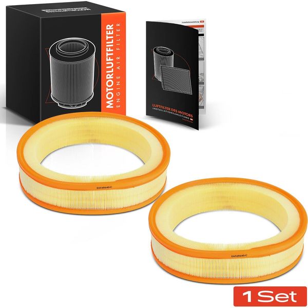 Frankberg 2X Elemento Filtrante Aria Per Mercedes-Benz W124 S124 W126 C124 R129 2.6 3.0-image