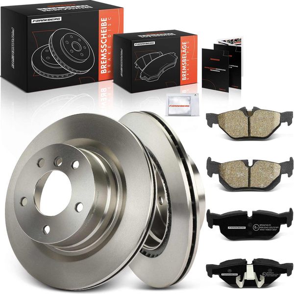 Frankberg 2X Dischi Freno 4X Pastiglie Freno Asse Posteriore Per Bmw Serie 1 Cabrio E88 Serie 1 Coupé E82 2.0L 3.0L 2007-2013-image