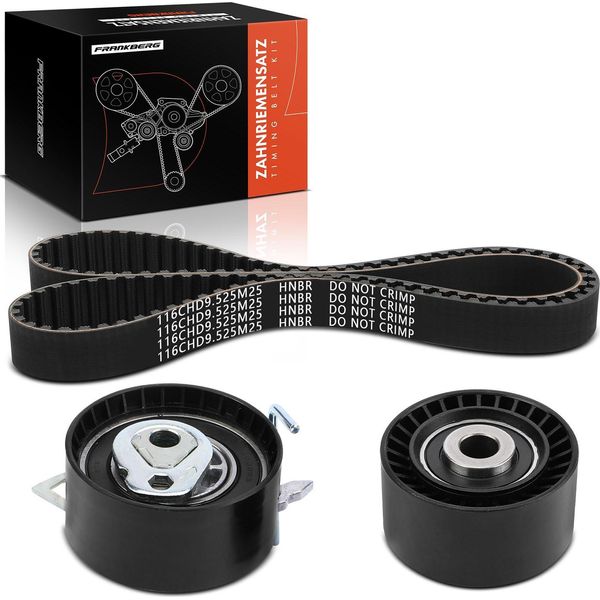 Frankberg 1X Set Cinghia Di Distribuzione Cinghia Di Distribuzione Per CitroëN C4 DS4 DS5 Jumpery Ford Focus 2 3-image