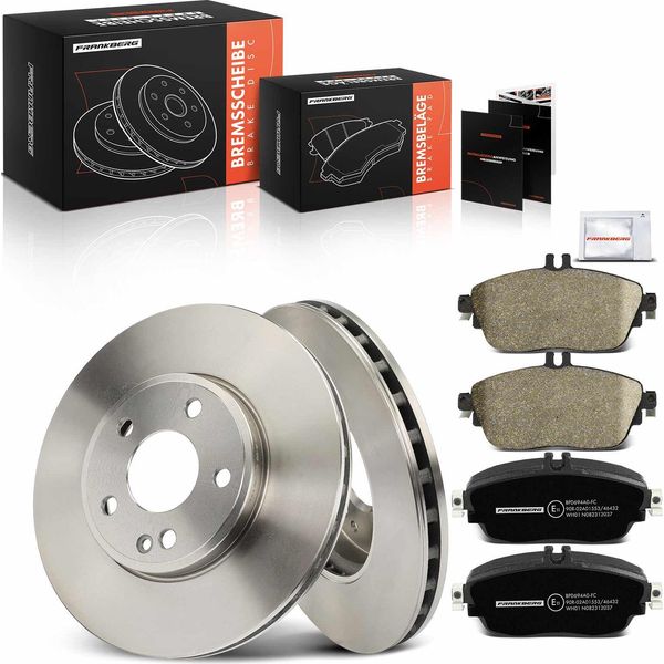 Frankberg 2X Dischi Freno 4X Pastiglie Freno Asse Anteriore Per Mercedes-Benz W176 W242 W246 C117 X117 X156-image