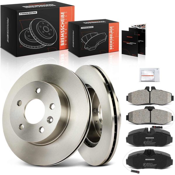 Frankberg 2X Dischi Freno 4X Pastiglie Freno Asse Anteriore Per Mercedes-Benz Vito W638 Classe V 638/2-image