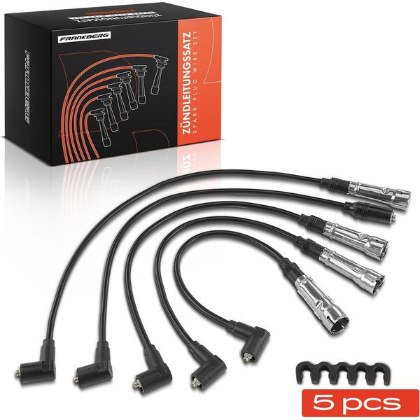 Frankberg 5X Set Di Cavi Di Accensione Per Vw Golf Ii Polo Passat Audi 100 50 80 Seat-image
