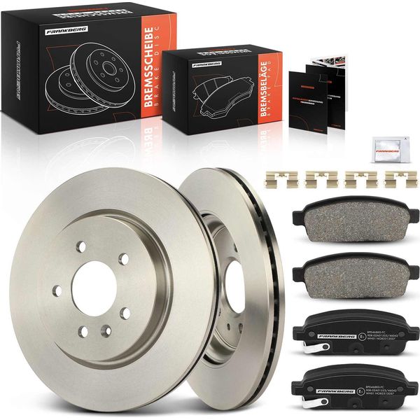 Frankberg 2X Dischi Freno 4X Pastiglie Freno Asse Posteriore Per Opel Zafira Tourer C P12 1.4L 1.6L 1.8L 2.0L Anno Dal 2011-image