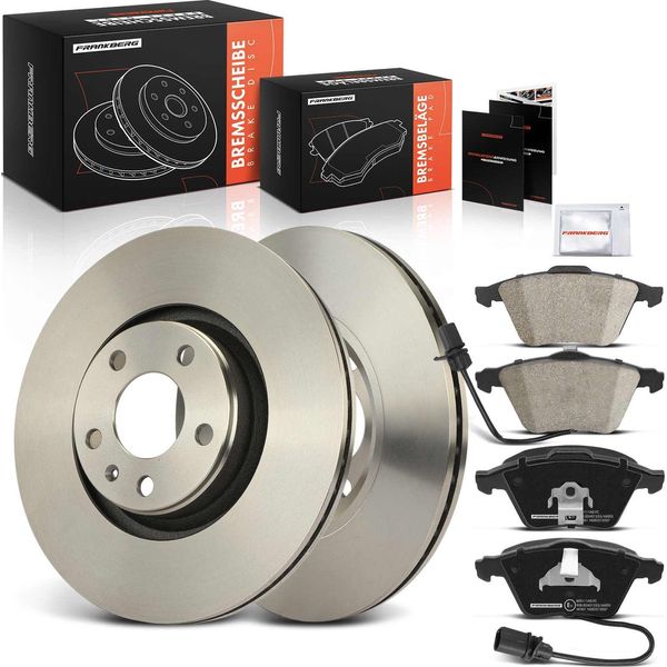 Frankberg 2X Dischi Freno 4X Pastiglie Freno Asse Anteriore Per Audi A6 4F2 C6 4FH C6 4F5 C6 A8 400 400000000 4E2 4E8-image