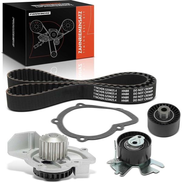 Frankberg 1X Cinghia Di Distribuzione Set Cinghia Di Distribuzione Pompa Dell'acqua Per CitroëN C4 C8 Jumpy Ford Focus Peugeot-image