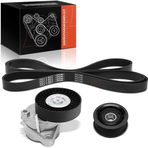 Frankberg 1X Set Di Cinghie Con Nervatura A V Per Mercedes-Benz W203 S203 C209 A209 W211 W220 R171-image
