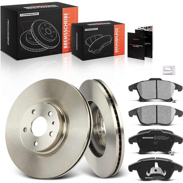 Frankberg 2X Dischi Freno 4X Pastiglie Freno Asse Anteriore Per Ford Mondeo V Turnier Cf 1.0L 1.5L 1.6L 2.0L Anno Dal 2014-image