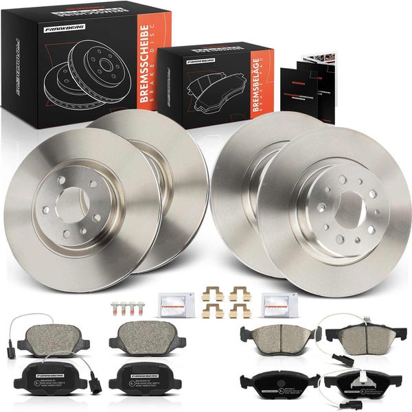 Frankberg 4X Dischi Freno 8X Pastiglie Freno Asse Anteriore Asse Posteriore Per Alfa Romeo 147 937 156 932 Gt 937-image