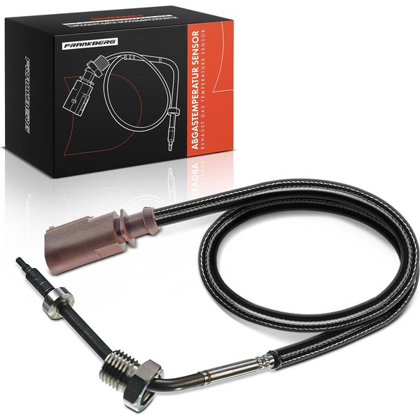 Frankberg 1X Sensore Temperatura Gas Di Scarico Per Vw Touareg Audi A6 A7 A8 Q5 3.0L-image