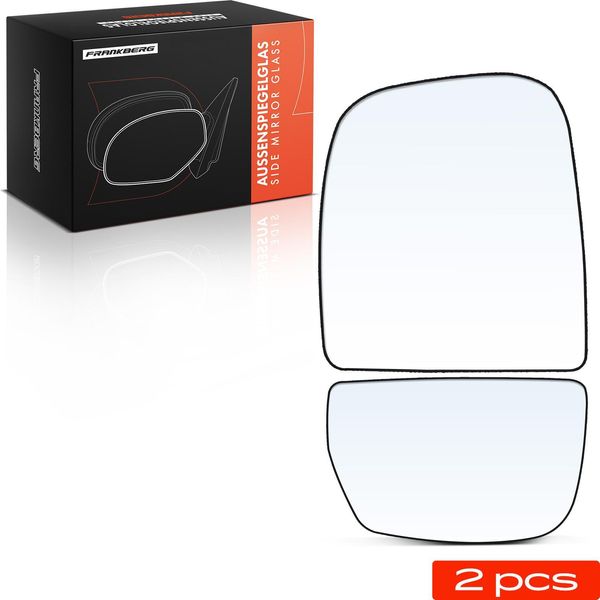 Frankberg 2X Vetro Specchio Esterno Anteriore Sinistro Per Iveco Daily Iv 2006-2011-image