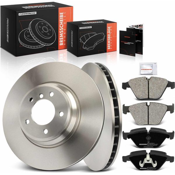 Frankberg 2X Dischi Freno 4X Pastiglie Freno Asse Anteriore Per Bmw Serie 3 E90 E93 E92 E91 X1 E84-image