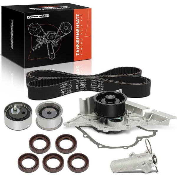 Frankberg 1X Cinghia Di Distribuzione Set Cinghia Di Distribuzione Pompa Dell'acqua Per Vw Passat Audi A4 8D2 A6 4B2 4B5 Skoda-image