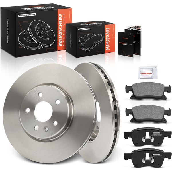 Frankberg 2X Dischi Freno 4X Pastiglie Freno Asse Anteriore Per Opel Astra K B16 Astra K Sports Tourer-image