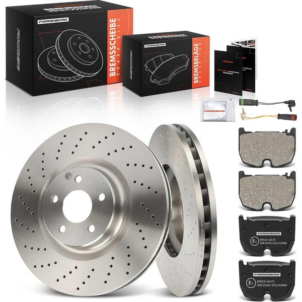 Frankberg 2X Dischi Freno 4X Pastiglie Freno Asse Anteriore Per Mercedes-Benz Cls C219 Classe E W211 S211 Sl R230-image
