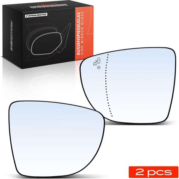 Frankberg 2X Vetro Specchio Esterno Anteriore Sinistro Destro Per Renault Clio Iv-image