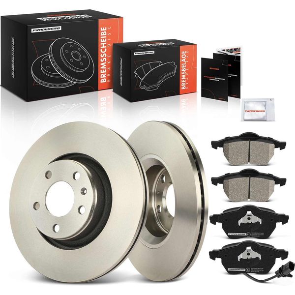 Frankberg 2X Dischi Freno 4X Pastiglie Freno Asse Anteriore Per Audi A6 Avant 4F2 C6 4F5 2004-2011-image