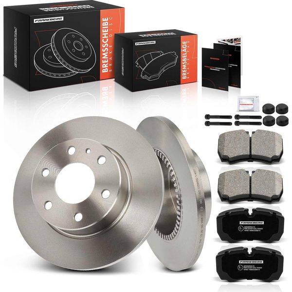 Frankberg 2X Dischi Freno 4X Pastiglie Freno Asse Posteriore Per Iveco Daily Iv Daily V Daily Vi-image